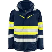 Projob 6454 Gevoerde Signalistiejas En Iso 20471 Klassse 1 Heren Geel/Marine maat XS heren
