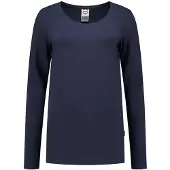Tricorp 101010 T-Shirt Lange Mouw Dames Blauw maat XXL dames