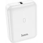 Hoco Mini Powerbank 5000 mAh - Compacte Noodlader - Met LED Indicator - Ideaal voor Telefoon & Draadloze Oortjes - Wit