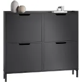 SoBuy Smalle Schoenenkast FSR100-SCH Zwart