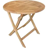 Vita tuintafel Milton teak rond Ø80H76 cm