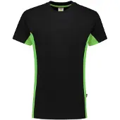 Tricorp 102004 T-Shirt Bicolor Zwart/Lime maat XXL heren