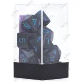 Chessex Cobalt Speckled Polydice Dobbelsteen Set (7 stuks)