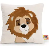 Nici Lion Square Cushion 30x30 Cm Beige Kinderen