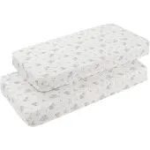 cambrass Globe 60x120x17 Cm Crib Fitted Sheet 2 Units Beige Kinderen