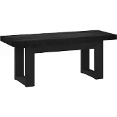 vidaXL Eetbank NOAIN 120 x 41 x 45 cm Massief grenenhout Zwart