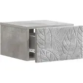 vidaXL Wandgemonteerde Zijtafel Betongrijs 34,5 x 33 x 20 cm