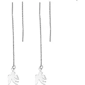 Charme Bijoux Doortrek oorbellen zilver vredes duif-