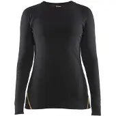 Blakläder 7213-1075 Vlamvertragende dames onderhemd, 68% merinowol Zwart maat XS dames