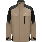 FHB Andrea Werkjack Dames Beige-Zwart maat 2XL dames