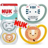Nuk Perfect Match Air fopspenen(zebra/ leeuw) 6-18 maanden