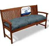 Beautissu Flair BK Bankkussen 180x50x10 cm Blauwgrijs – Zit- en Rugkussen