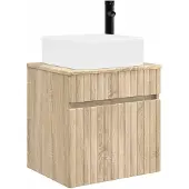 vidaXL Wandgemonteerde wastafelmeubel Sonoma Eiken 49 x 41 x 63 cm