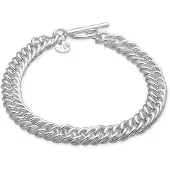 Luxenter armband afgewerkt in rhodium - Delsa