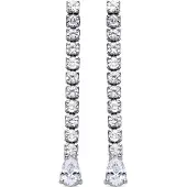 Luxenter Oorbellen 'Guoi' zilver / transparant
