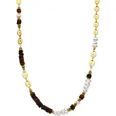 Luxenter Ketting 'Kimbalbo' bruin