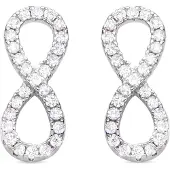 Luxenter Oorbellen 'Infinity' zilver