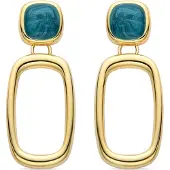 Luxenter Oorbellen 'Orzur' donkerblauw