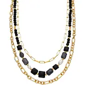 Luxenter Ketting 'Nyste' zwart