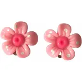 Charme Bijoux Clip oorbellen licht roze bloem kinderen