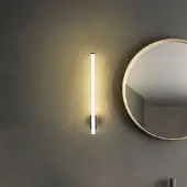 Molto Luce Wandlamp VINA UP M, chroom / zilver, Badkamer, Aluminium, Modern, wandlamp