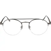 Web Heren bril - - Titanium - 51/20/145 - Matte Gunmetal - Volle monturen - Casual stijl - Rond
