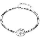 Luxenter 925 Sterling Zilver en Rhodium Plated Briljant Zirkonia Armband - Zaygen