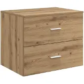vidaXL Wandgemonteerde Badkamerkast Artisanaal eiken