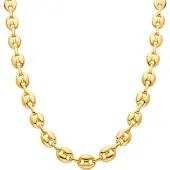 Luxenter collier afgewerkt in 18k geel goud - Midyu