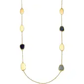 Luxenter Luxeketting met Blauw Lak 18k goud afwerking - Talyu