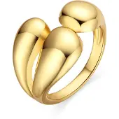 Luxenter 18k goudkleurige ring - Ruven
