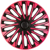 Autostyle 4-Delige Wieldoppenset Soho 16-inch zwart/roze Zwart