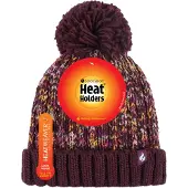 Heat Holder - Thermische warme bobbelhoed voor dames - Wijn