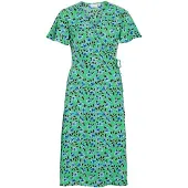 Vila Jurk 'VILovie' blauw / lichtgroen / zwart