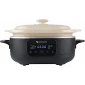 ESPRESSIONS Multi- & Slowcooker The Claypot Zwart / Crème 3,8 L