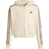 Adidas Sportief sweatvest 'SEASONALS ANIMAL FULL ZIP' beige / taupe / zwart