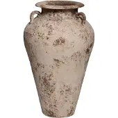 Ptmd Robena Cream Ceramic Rough Antique Jar Pot S