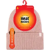 Heat Holder - Gevoerde geribbelde omzethoed voor dames - Schemerig Roze