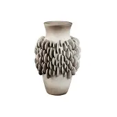 Ptmd Wina Beige Ceramic Vase With Round Scales High L