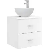 Syfax Wandgemonteerde wastafelmeubel Wit 49,5 x 41 x 64,5 cm