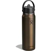Hydroflask - Lightweight Wide Flex Straw Cap - Isoleerfles 946 ml, bruin