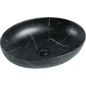 Mexen Orsola opbouwwastafel 52 x 39 cm, zwarte steen - 21365271