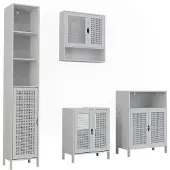 Vicco Badkamermeubelset Liora, Wit, 4 delen
