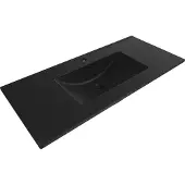 Mexen Atena ingebouwde wastafel 101 x 46 cm, zwarte mat - 25011070