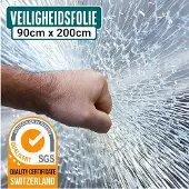 Homewell - HR++ - anti inbraak beschermfolie - raamfolie - 90x200