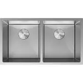 Mexen Binox roestvrijstalen spoelbak 2-kamer 800 x 450 , inox - 6421802000-01