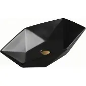 Mexen Elena opzetwastafel 63 x 41 cm, zwart mat - 21476385