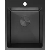 Mexen Solix roestvrijstalen spoelbak 1-kamer 400 x 500 , zwart HC - 6406401000-70HC