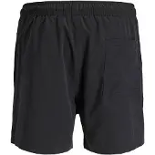 Jack & Jones Zwemshorts 'JPSTMaui Tropic' pastelblauw / zwart
