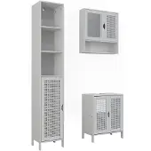 Vicco Badkamermeubelset Liora, Wit, 3 delen